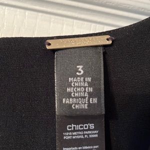 Chicos BLACK LABEL Like new Black Dressy top